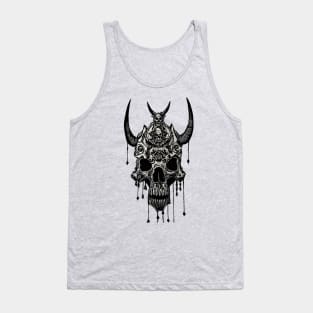 Tribal Tattoo Bulls Skull Tank Top